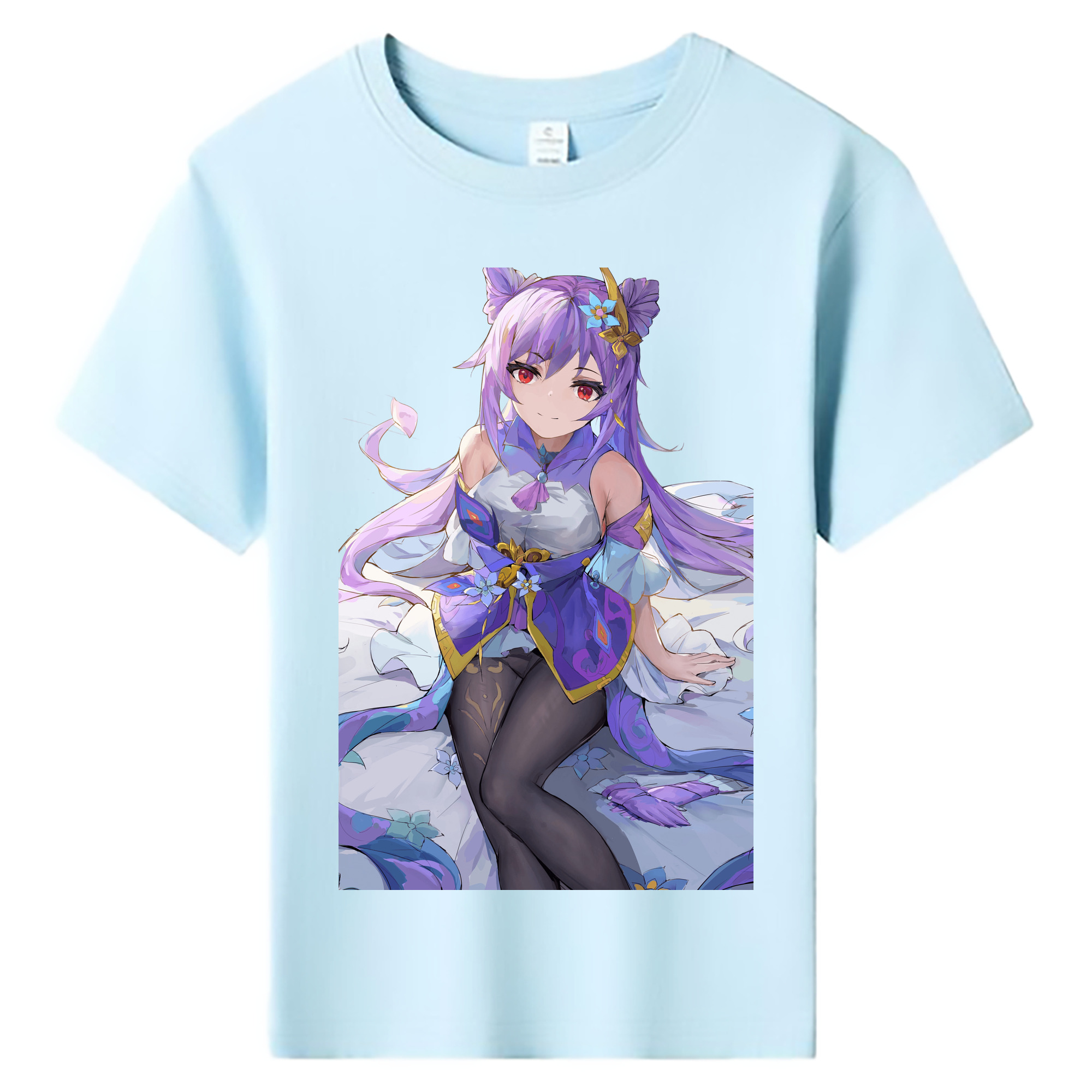 げんし神 刻晴 こくせい genshin Kokusei 綿100％キッズTシャツ（フロントプリント）